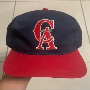 Vintage California Angels Snapback Ball Cap Hat Genuine Merchandise MLB Baseball